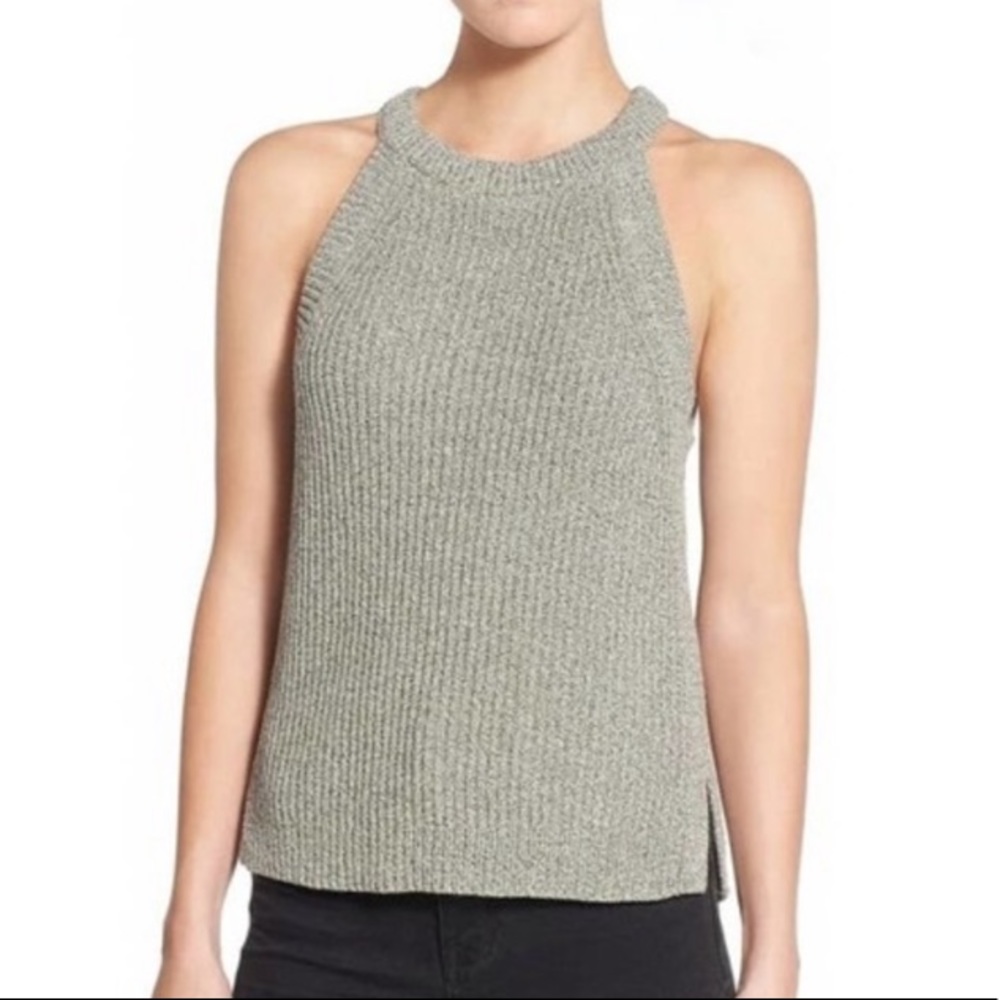 Madewell Valley Halter Sweater Tank L